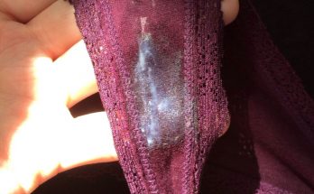 Purple wet panties