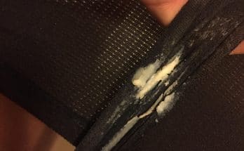 Creamy vaginal discharge on dirty panties