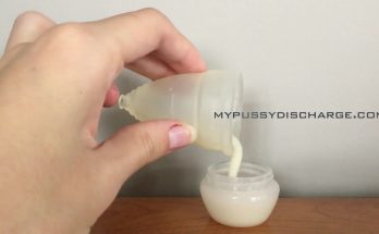 Menstrual cup used to collect grool and female cum